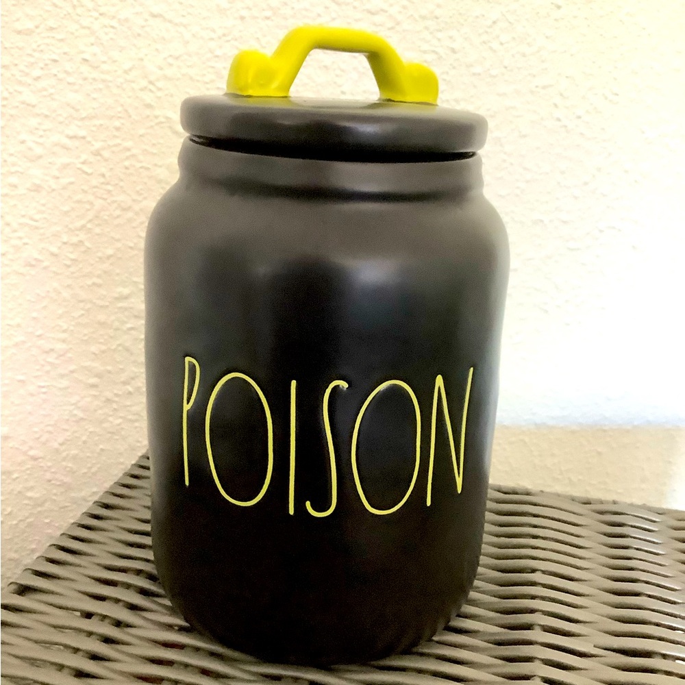 Rae Dunn POISON Jar with Lid Brand New